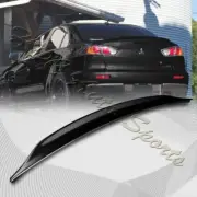 For 2008-2017 Mitsubishi Lancer EVO 10 Painted Black Rear Trunk Duck Lid Spoiler (for: Mitsubishi)