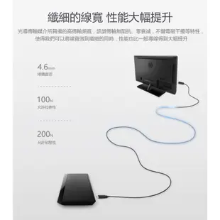 菲伯爾FIBBR Ultra Pro 光纖HDMI連接線 1M 4K 60Hz 18Gbps HDMI2.0 端子照明燈