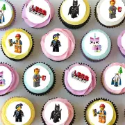 Lego Movie Pre-cut Mini Edible Icing Cupcake or Cookie Toppers