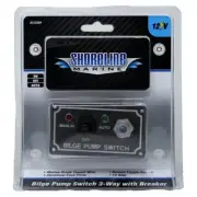 Shoreline Marine 3-Way Bilge Pump Switch 3-1/4 x 2 in