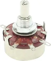 Aexit 2.2K (Control electrical) ohm 2W Watt 6mm Round Shaft Rotary Taper Carbon (59ry871qf483) Potentiometer WTH118