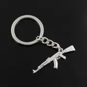 Keychain 44x15mm Machine Gun Assault Rifle ak-47 Pendant - Fashion Keychain