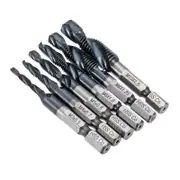 1Set M3-M10 Combination Drill Tap Bit Set Tialn Coated Deburr Countersink Drill Bits