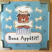 Bone Appetit Dog Magnet Vintage Linda Grayson Christmas Stocking Stuffer NOS