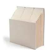 Smead Expanding 12-Pocket Stadium File, for Files and Documents, Expanding (Beige, 12.75" x 13.75")