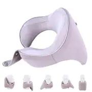 Travel Pillow Adjustable Memory Foam Neck Pillows Chin Neck Back Support for ...