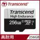 Transcend 創見 USD350V 256GB High Endurance microSDXC UHS-I U3高耐用記憶卡,附轉卡