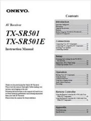 Onkyo TX-SR501 Tuner Owners Manual