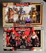 WWE GENERATIONS LEGACY MAIVIA AND SAMOAN DYNASTY ROCK ROMAN REIGNS ELITE FIGURES