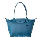 NWT Longchamp Le Pliage Club Small Medium Shoulder Tote Thunderstorm Teal Blue
