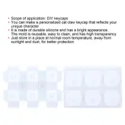 Resin Casting Molds Cat Claw Shape Cleanable Keycap Making Silicone Accessories