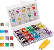 Car Fuses Assortment Kit,120X Vehicle Fuses Assortment Kit | Vehicle Parts Replacement Tool, Truck Accessories for Motorcycles RVs Trucks Mechanics Enthusiasts Beginners