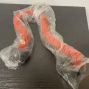 Dual Grip Tricep Rope, Pull Down Cable Machine Attachment ORANGE NEW