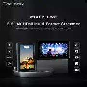 CineTreak Mixer Live 4K HDMI Live Streaming Video Recording & Playback Recorder