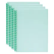 4PK Marbig 20-Pocket A4 Refillable Document Display Book w/Insert Cover - Green
