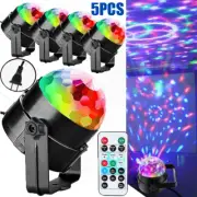 5X Disco Party Light Strobe DJ Ball Sound Activated Bulb LED Rotating Night Lamp