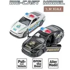 Pull Back Car Toys 1:32 Mini Matel Car Model Police Car Toy Decor Kids Gifts/