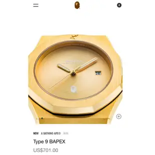 A BATHING APE® MEN Type 9 BAPEX 日本正品代購 金錶 手錶 潮流 猿人