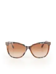 Brown Check Gradient Sunglasses