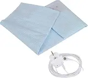 Grounding bed sheet, Grounding Mat with UK grounding cable, grounding sheet with 5% silver fiber, earth energy mat, grounding mat for better sleep and reduce radiation (Blue, 68 * 132CM)