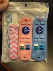 Silicone Baby Teether Remote Control Shape For Infants & Toddlers