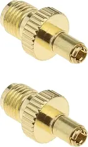 2X SMA Female to TS9 Male RF Adapter Coaxial Connectors Gold Plated for Antennas Broadcast Wi-Fi Telecom Wireless LAN Devices