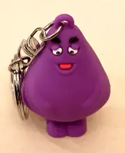 McDonald's Restaurants Purple Grimace Fast Food Employee Key Chain NOS New