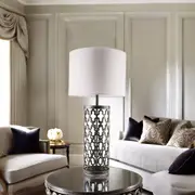 Monique Metal Table Lamp in Pewter