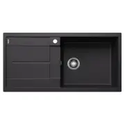 Blanco Single Bowl Right Hand Silgranit Black METRAXL6SRB