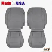 2012 2013 2014 2015 For Nissan Titan Armada Driver-Passenger Leather Cover Gray