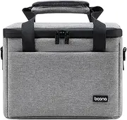 NonMiFyR Projector Case Carry Pouch Protection Stylish with Compartments Dividers Hard Carrying Case Travel Carrying Bag Photographer, Grey