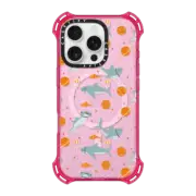 iPhone 16 Pro Bounce Case MagSafe Compatible Space Sharks