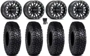 Raceline Podium Bdlk 15" Wheels Bk 30" Intersect Tires Commander Maverick