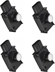 Car Parking Radar Sensor for T&oyota for Mark X ZIO 2007-2013 for Premio for Allion 2007 Bumper Parking Assist Sensor Induction Reversing Ultrasonic(White)