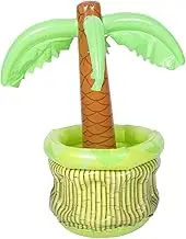 Inflatable Coconut Tree Ice Bucket Portable PVC Cooler for Outdoor Parties Beach and Camping Unique Beverage Storage for Ice Beer and Drinks Fun Hawaiian Decor