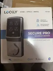 NEW Lockly Secure Pro Deadbolt Edition Smart Lock for Swing Door Model PGD728WSN