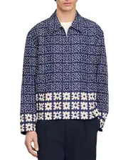Sandro Jacket with Floral Motif