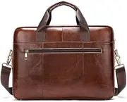 [HAMKVBPR] Mens Briefcase Vintage Messenger Bag Shoulder Bag Laptop Bag Satchel Bag Working Bag Crossbody Bag for Men Messenger Bag for Work Business