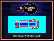1/64 Redline 'Mustang Stocker' Ribbon Replica Decal SCR-0211