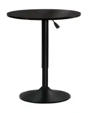 [Artiss] Bar Table Gas Lift Round in Black