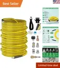 Sewer Jetter Kit Water Pressure Cleaner Hose Nozzles Drain Pipe Cleaning Tool
