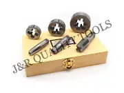 6 PC 1/4" 3/8" 1/2" INCH HIGH CARBON STEEL PIPE TAP & AND DIE SET
