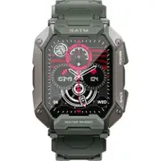 Smart Watches IP68 Waterproof,Answer/Make Calls,80 Days Extra-Long Battery Outdoor Tactical Smart Fitness Watch (Green)