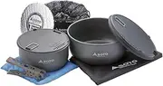 SOTO Navigator Camping Cookware Set - Slip Resistant, Shock Resistant Corrosion Resistant, and Multi-Functional Cookware