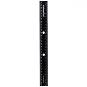 ColourHide Bindermate Ruler 30cm Black