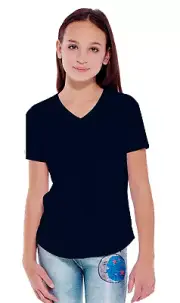 So Cute ~~~~~ Girls Plain T-Shirt Short Sleeve T-Shirt Size 10 ~ 12