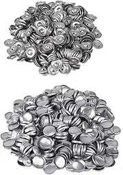 Yibuy 500PCS Cover Buttons 32L Metal Self Covered Buttons 19mm Dia for DIY Cloth Home Decor Sewing