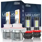 For Jeep Renegade 2015-18 Combo faro LED bombillas Hi/Lo + Kit de luz antiniebla (for: Mitsubishi)