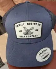 Family Business Beer Company Austin Tx Snap Back Truckers Cap Hat Jensen Ackles