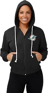 FOCO Women's Drop Tail Full Zip Hoodie